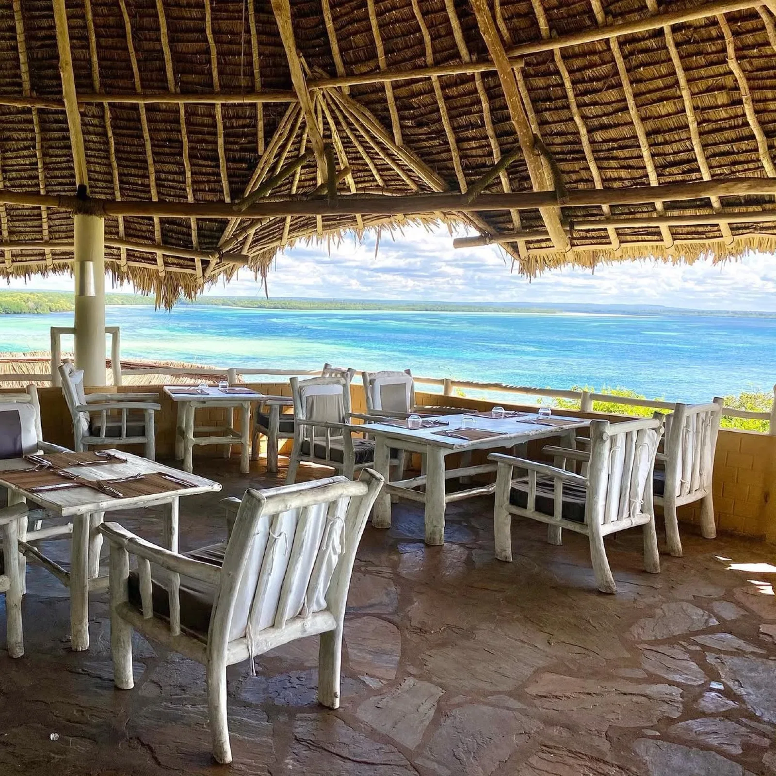Seafood plated at the Panoramic Restaurant